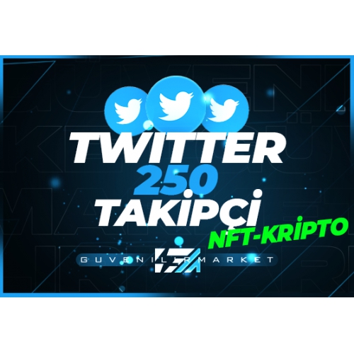  250 Twitter NFT-Kripto Takipçi - HIZLI BÜYÜME